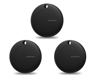 Lokalizator i komunikator Silver Monkey TAG iOS Black Silicone 3 szt.